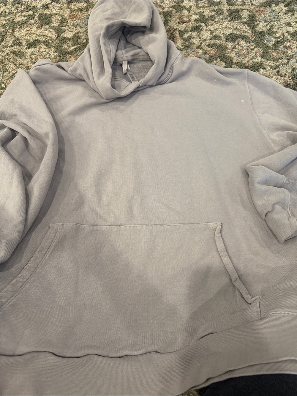 SKIMS Oversized Hooded Sweatshirt in Light Gray